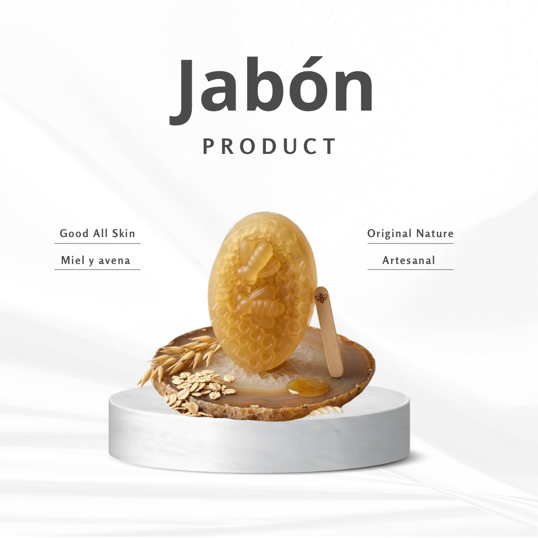 Jabón de miel y avena